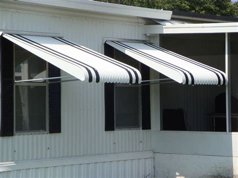 awning from fabric to metal conversion|aluminum awnings vs fabric.